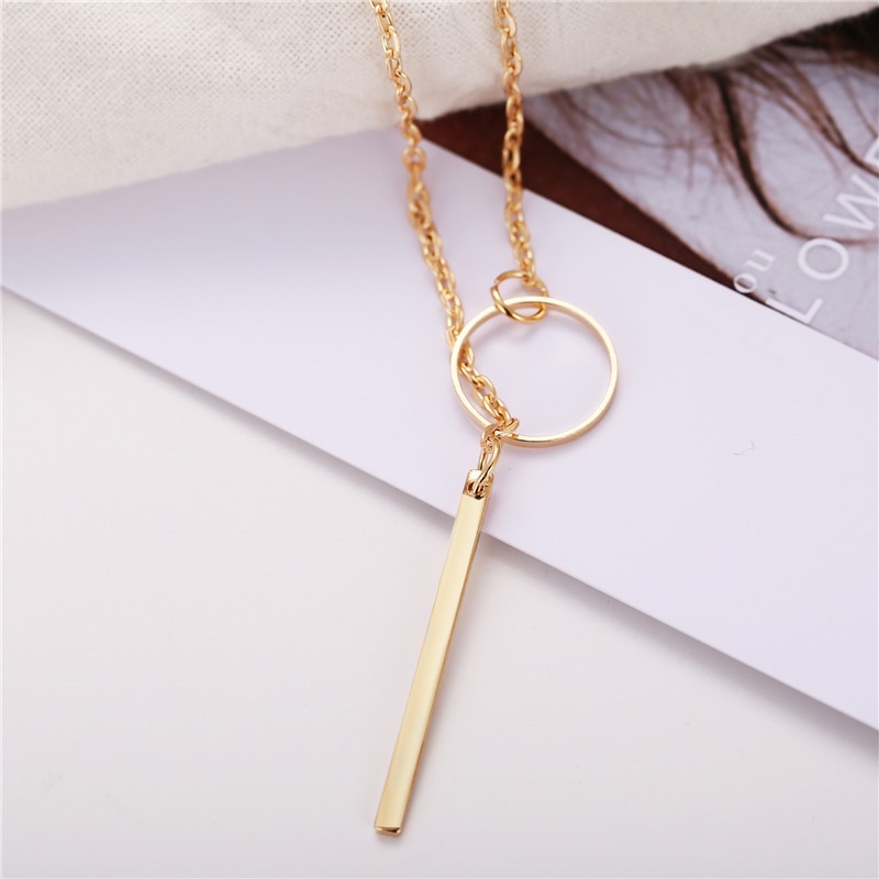 Geometric Shaped Pendant Necklace