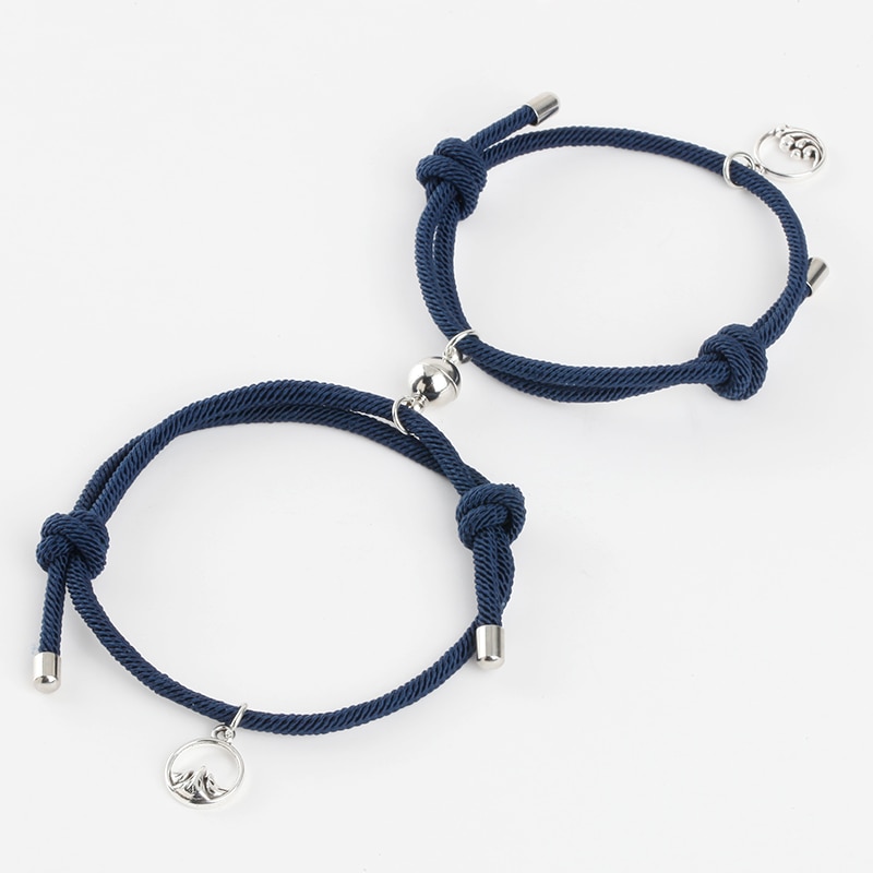 Rope Couple Bracelet with Magnite