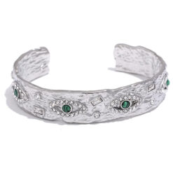 Vintage Cuff Open Bracelet Silver