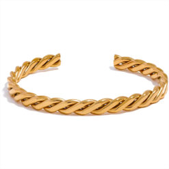 Open Cuff Bracelet Gold