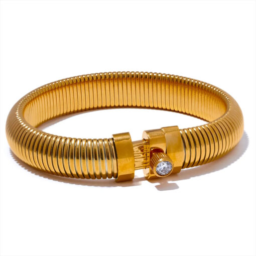 Elastic Thick Bracelet Gold
