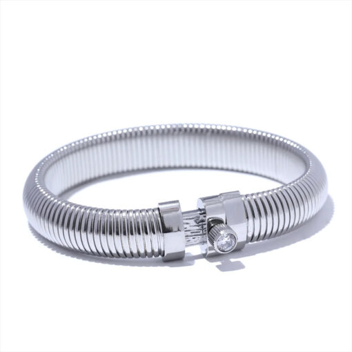 Elastic Thick Bracelet Silver