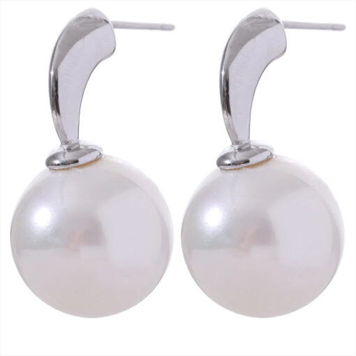 Geometric Fashion Earrings Silver