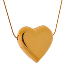 Heart Pendant Necklace Gold