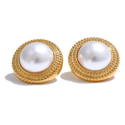 Anti Allergic Elegant Earrings Gold