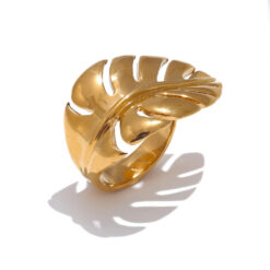 Leaf Leaves Gold Ring