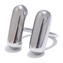 Double Cylindrical Opening Silver