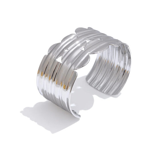 Wide Bracelet Silver
