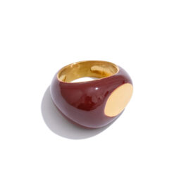 Unique Red Texture Ring