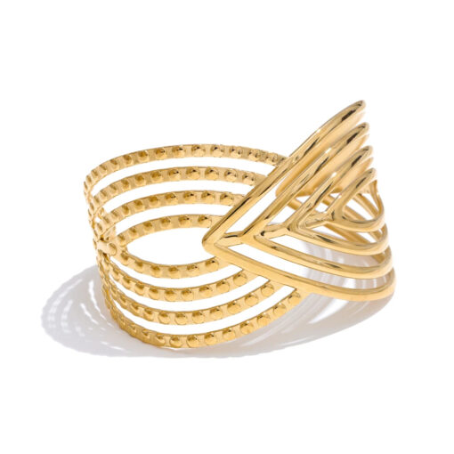 Open Statement Large Bracelet Gold