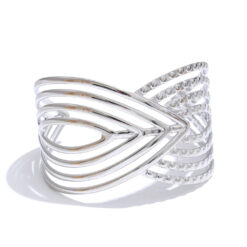 Open Statement Large Bracelet Silver